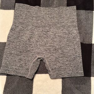 Gray High-Waisted Shorts